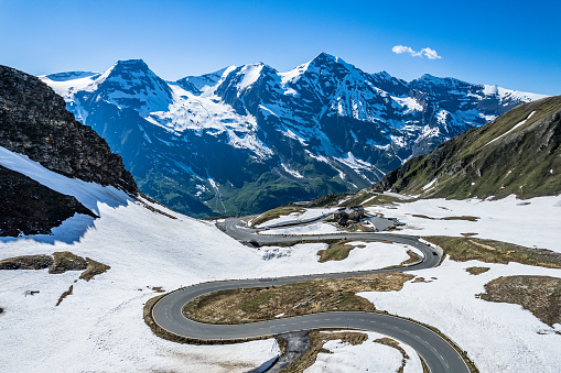 landscape at the Grossglockner Mountain in Austria