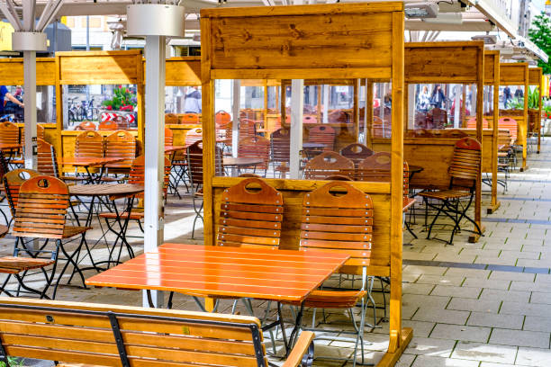 istock tables with separation at a beergarden 1329227394