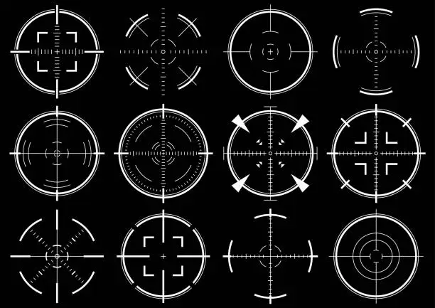 Vector illustration of Target scope vector illustration material