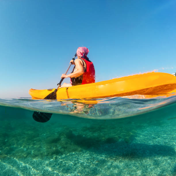 istock Woman on the kayak 1329234932