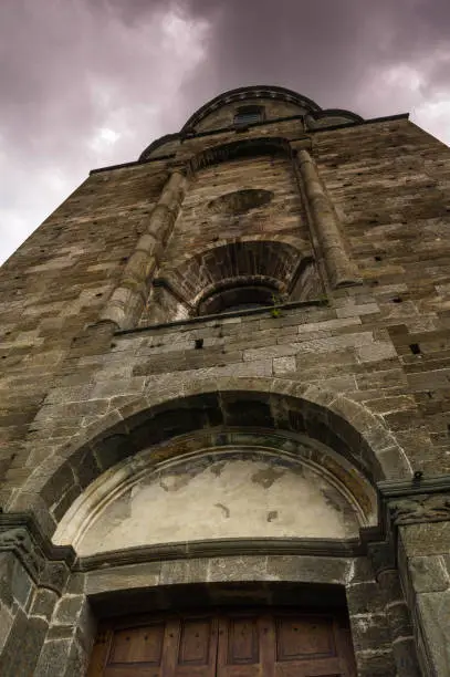 tower of the st.michael abbey in italy