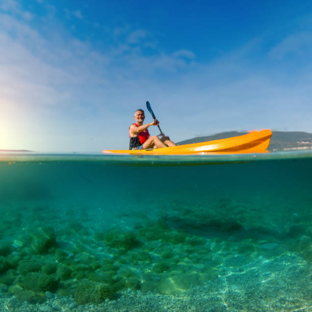 istock Woman on the kayak 1329240639