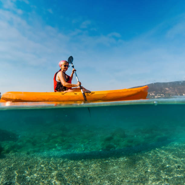 istock Woman on the kayak 1329241796