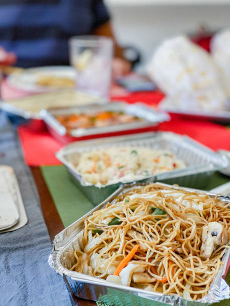 istock Take-out food with  family 1329247274