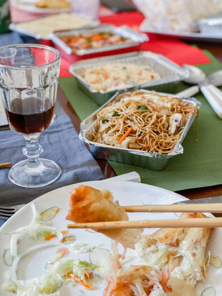 istock Take-out food with  family 1329247300