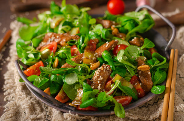 istock Thai salad with grilled chicken 1329247720