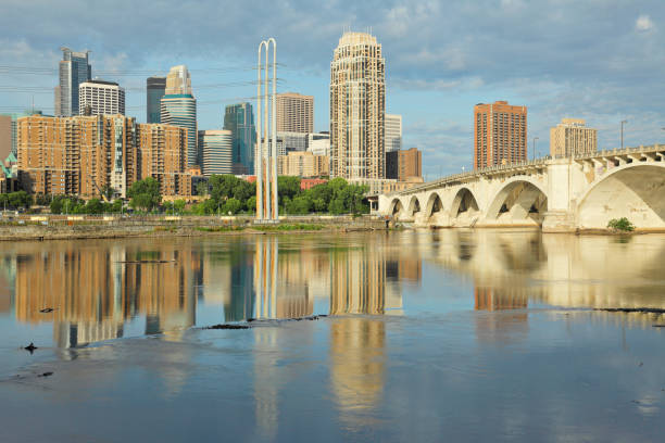 istock Minneapolis Skyline + Central Avenue Bridge 1329250994