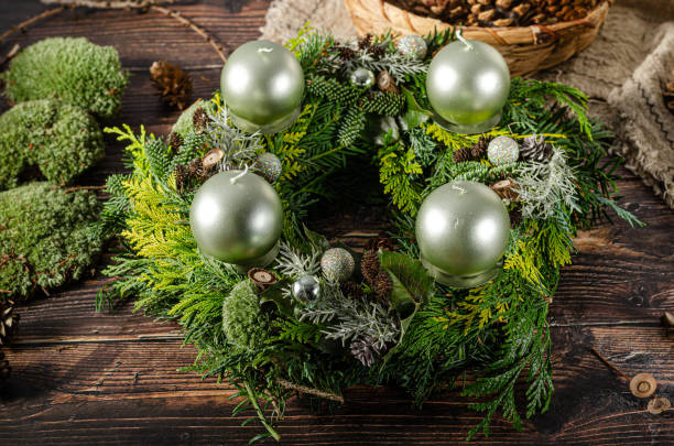 istock Christmas decoration wreath 1329254520