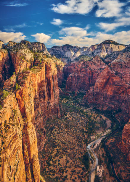 Angels Landing Zion National Park zion stock pictures, royalty-free photos & images