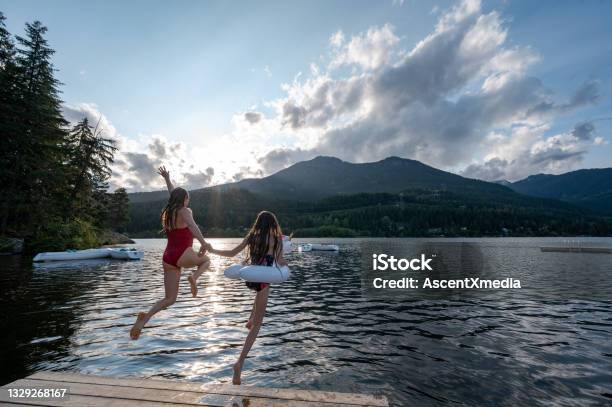Summer Fun At The Lake Stock Photo - Download Image Now - Family, Travel, Summer