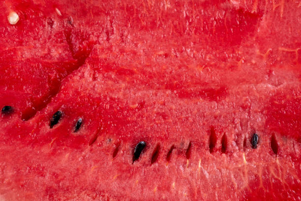 istock Red texture of sweet watermelon 1329281914