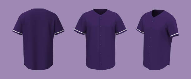 istock Baseball t-shirt mockup in front, side and back views 1329282085