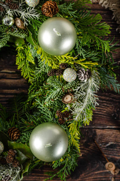 istock Christmas decoration wreath 1329282735