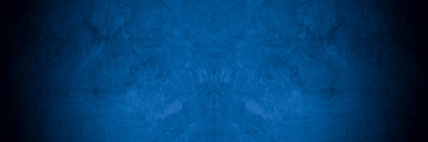 istock Old wall pattern texture cement blue dark abstract  blue color design are light with black gradient background. 1329285709
