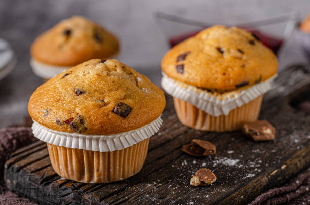 istock Homemade chocolate muffins 1329290522