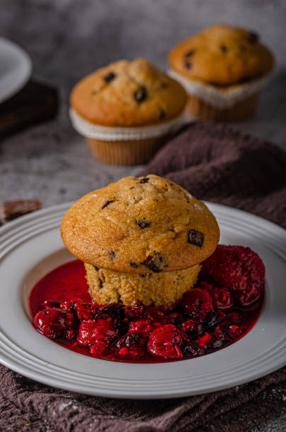 istock Homemade chocolate muffins 1329296547