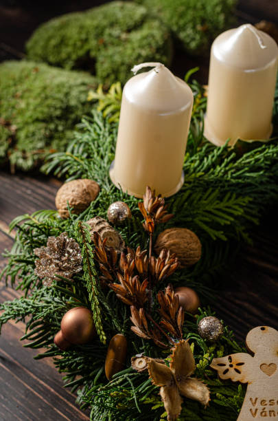 istock Christmas decoration wreath 1329298838