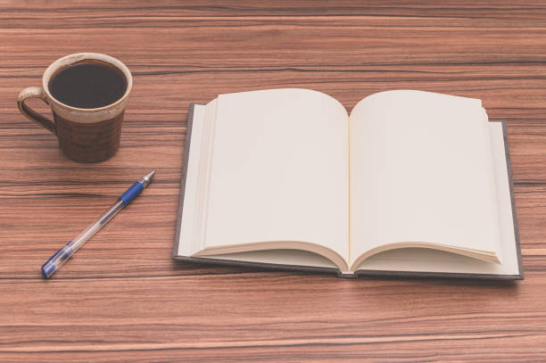 Concept of love to read and write With a coffee mug on the table