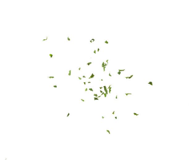 istock Dried parsley on a white background 1329302592