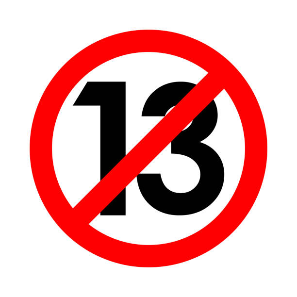 Number 13 Round Lucky Number 13 Clip Art