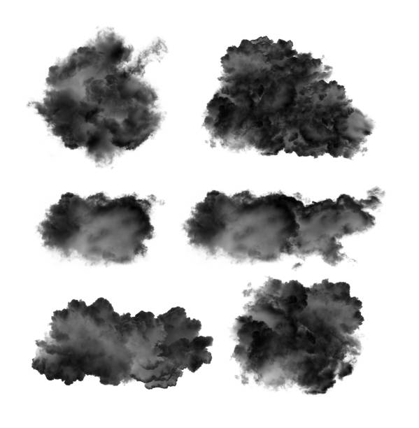 istock black clouds or smoke isolated on white 1329303000