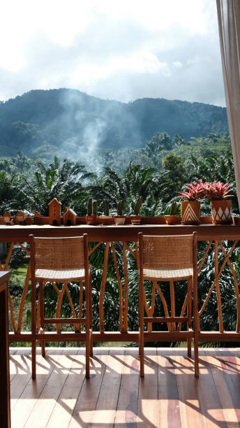 istock Terrace with morning fresh atmosphere nature landscape. 1329303922