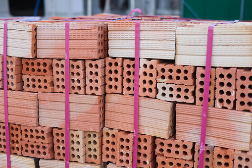 ilheus, bahia, brazil - may 24, 2022: bricklayer working on construction of a public school in the city of Ilheus.