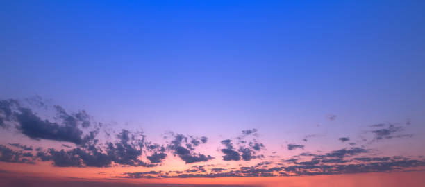 istock Dawn sky, sunbeams and dreams, morning panorama. 1329309830