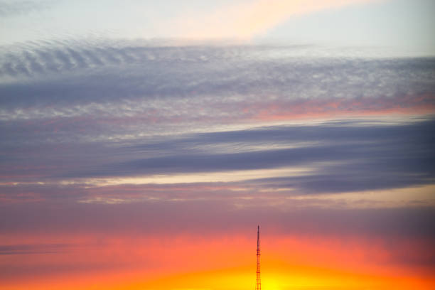 istock Beautiful clouds in the sky 1329313979