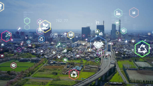 istock Sustainable society concept. Environmental technology. Sustainable development goals. SDGs. 1329314731