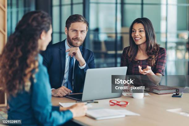 Discussing Business Opportunities Stock Photo - Download Image Now - Office, Human Resources, Legal System
