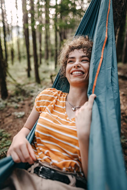 istock Girl relaxing in hammock 1329334596