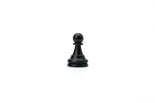 Black Pawn Chess Piece.