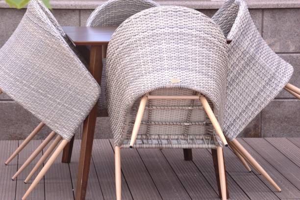 istock Tables and chairs in a cafe 1329343139