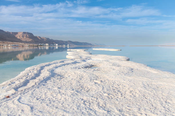 istock Dead sea salt shore. Israel. Ein Bokek 1329345214