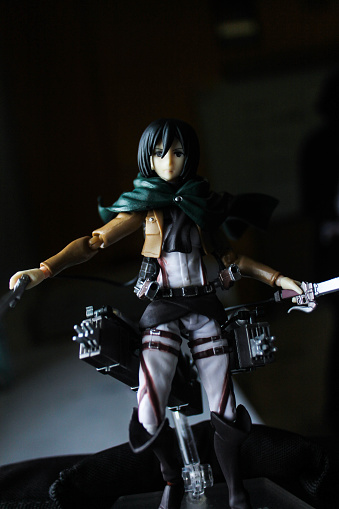 Lowkey action figure of Mikasa