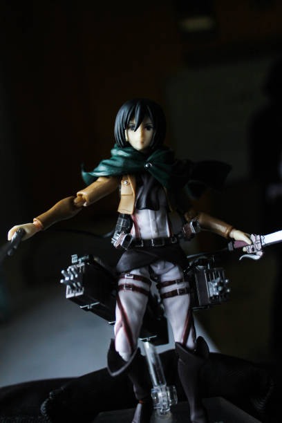 Action Figure Lowkey action figure of Mikasa action figure stock pictures, royalty-free photos & images