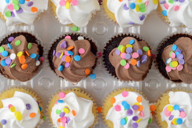 istock chocolate and vanilla cupcakes with sprinkles 1329353795