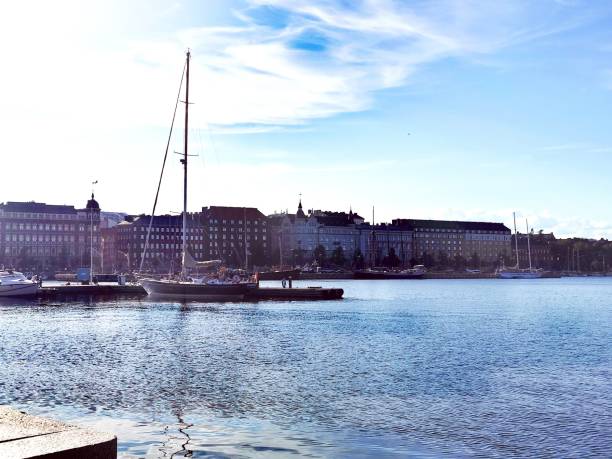 istock Harbor of Helsinki, in the evening, summer, 1329354732