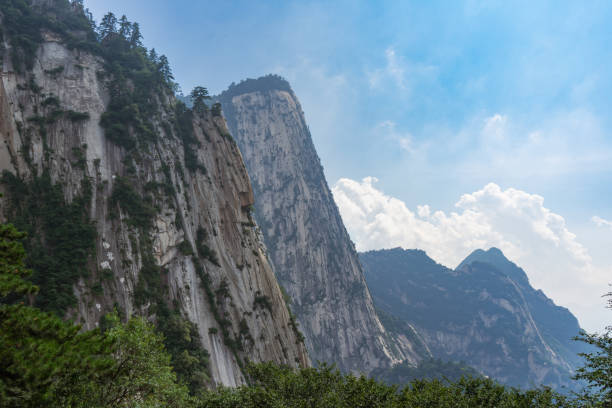 istock China's Huashan, the mountains and mountains under the blue sky and white clouds 1329362117