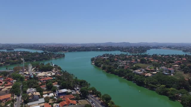 Aerial view of Belo Horizonte city, in Brazil