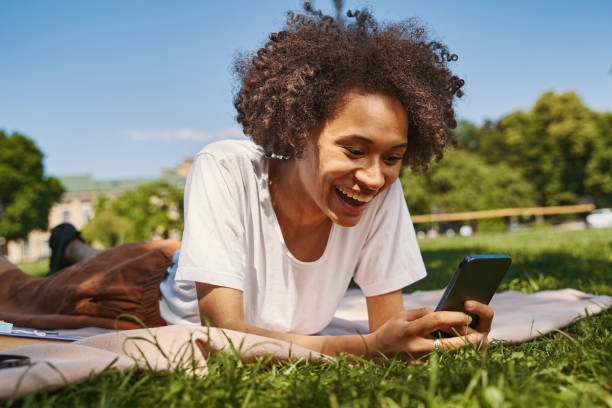 istock So excited to receive unexpected message from the friend 1329374632