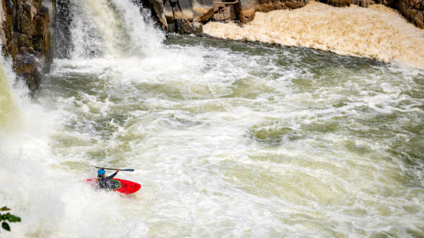 istock Kayak recoverees in white water in the Potomac River 1329377093