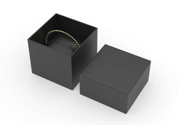 velvet pillow solid elegant bracelet paper gift jewelry packaging box. - chain storage room equipment gold chain photos et images de collection