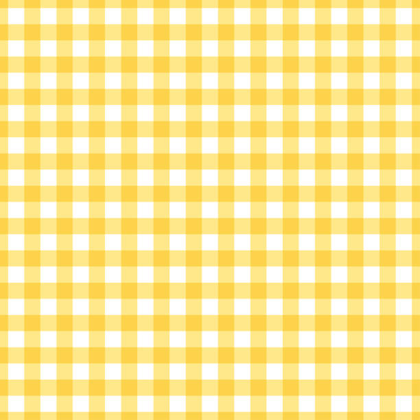 Yellow Traditional Gingham Seamless Background Stock Illustration -  Download Image Now - Gingham, Picnic, Yellow - iStock