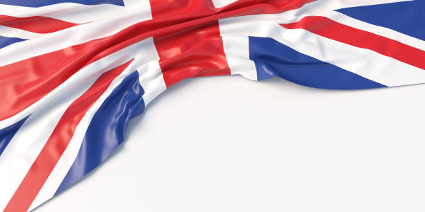 istock United Kingdom sign symbol placed on white background. Copy space. 3d illustration 1329385644