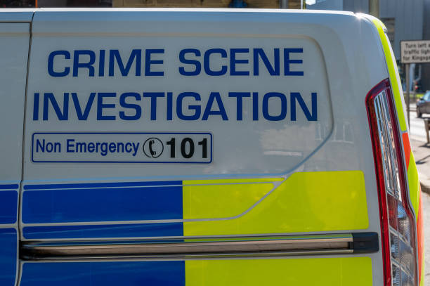 istock Police Crime Scene Investigation van 1329385699