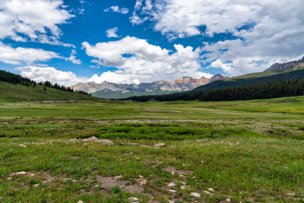 istock Beautiful mountain scenery in the Rocky Mountains 1329388411