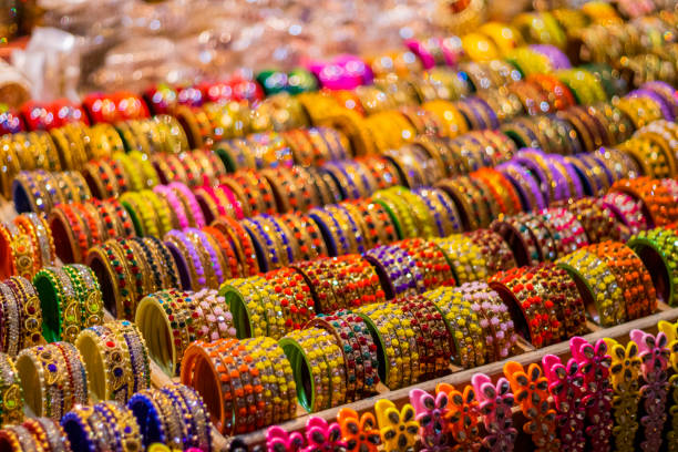 istock Rows of Bangles being kept in a store 1329388451