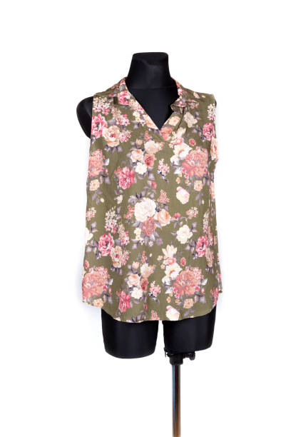 istock Modern woman Blouse on the figurine on a white 1329389534